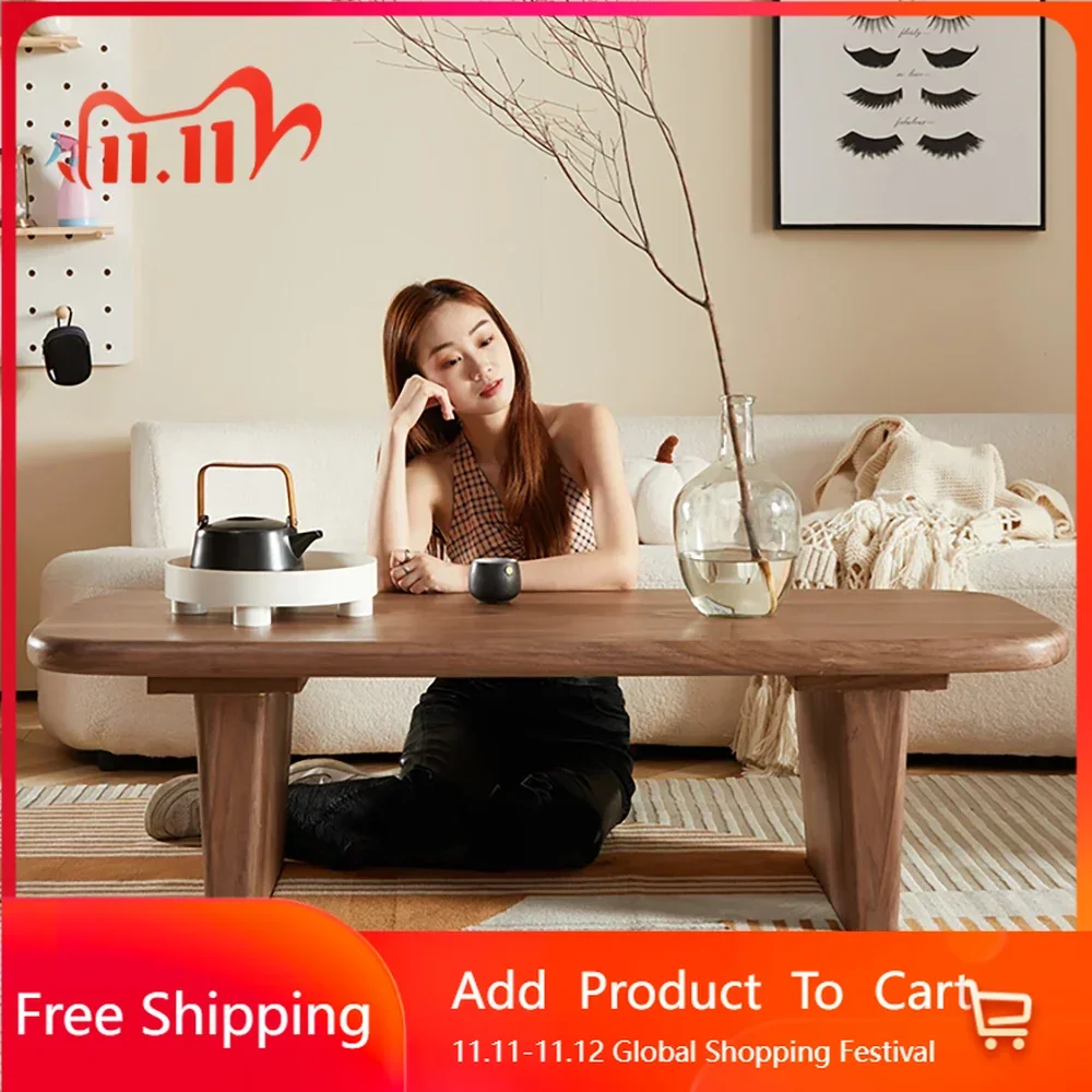 

Postmodern Simple Coffee Table Decoration Living Room Minimalist Oval Coffee Tables Wood Designer Couchtisch Unique Furniture