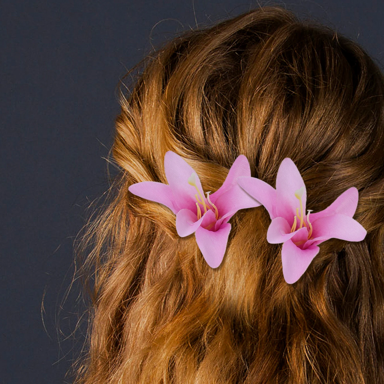 

30 pcs Artificial Lily Flowers Heads Fake Lilies Real Touch Bouquet Wedding Home Party Diy Decorative Vase Table Indoor Outdoor