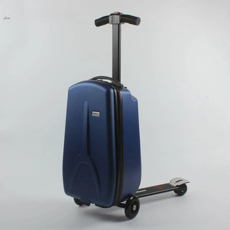 Electric Luggage Can Sit on Adult Travel Sitting Trolley Folding Scooter Can Ride 20 Inches