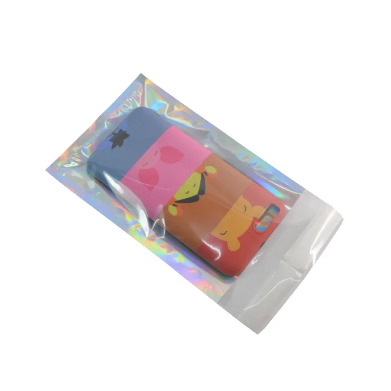 100 pcs Hologram Aluminum Foil Adhesive Pouch Courier Storage Bags Envelope Poly Mailer Postal Shipping Mailing Pouches