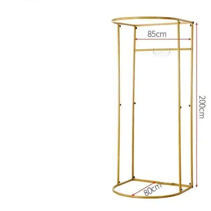 Movable Temporary Dressing Room Storage Holder Simple Mobile Curtain Storage Rack Clothing Store Floor Fitting Room Display Rack