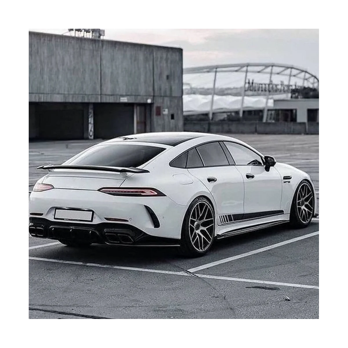 Tylny zderzak samochodowy Spoiler pokrywa wentylatora boczny do Mercedes-Benz AMG GT GT50 GT63 X290 Sedan