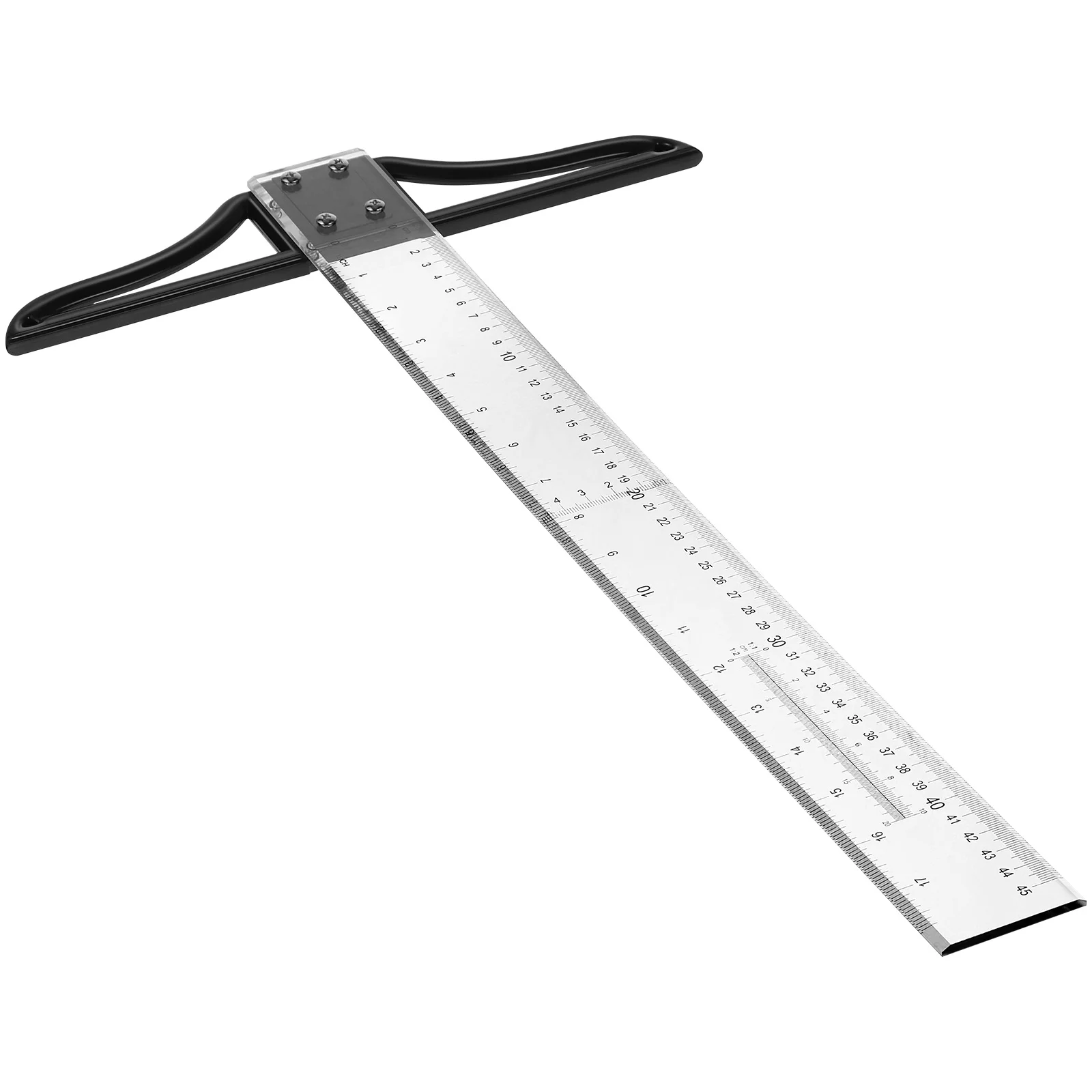 

Head Band T-shaped Ruler Architect Scale Transparent Shirt Rulers for Drawing Clear Woodworking Measuring Tool