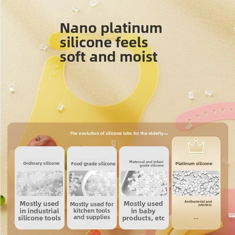 مقاوم للماء المرايل الكبار تناول الطعام كبار السن كبار السن الطعام قابلة لإعادة الاستخدام قابل للغسل لعابه الغذاء تسرب حماية تغذية غطاء سموك سهلة التنظيف