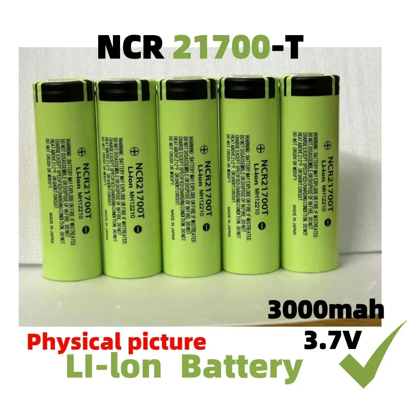 New Original brand battery 21700 NCR21700T 3.7V 3000mAh 3C 15A Rechargeable lithium Li-ion batteries for Electric vehicle