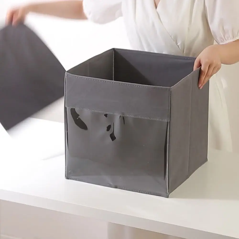 

Portable Large-capacity Book Storage Bag Waterproof Dustproof Comic Book Bag Visible Foldable Collection Container Office