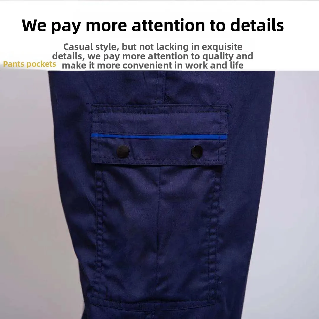 

Men's Work Uniform Top Ye High Breathable Wear Resistant Summer New Style Workwear Factory Workshop Uniform Set Youth Suitable