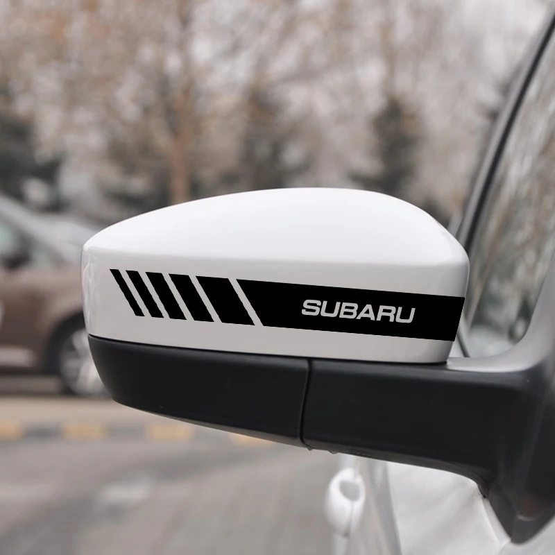 سيارة مرآة الرؤية الخلفية ملصق السيارات الجانب الجسم شريط مائي الديكور لسوبارو فورستر Crosstrek Outback امبريزا تريبيكا صعود