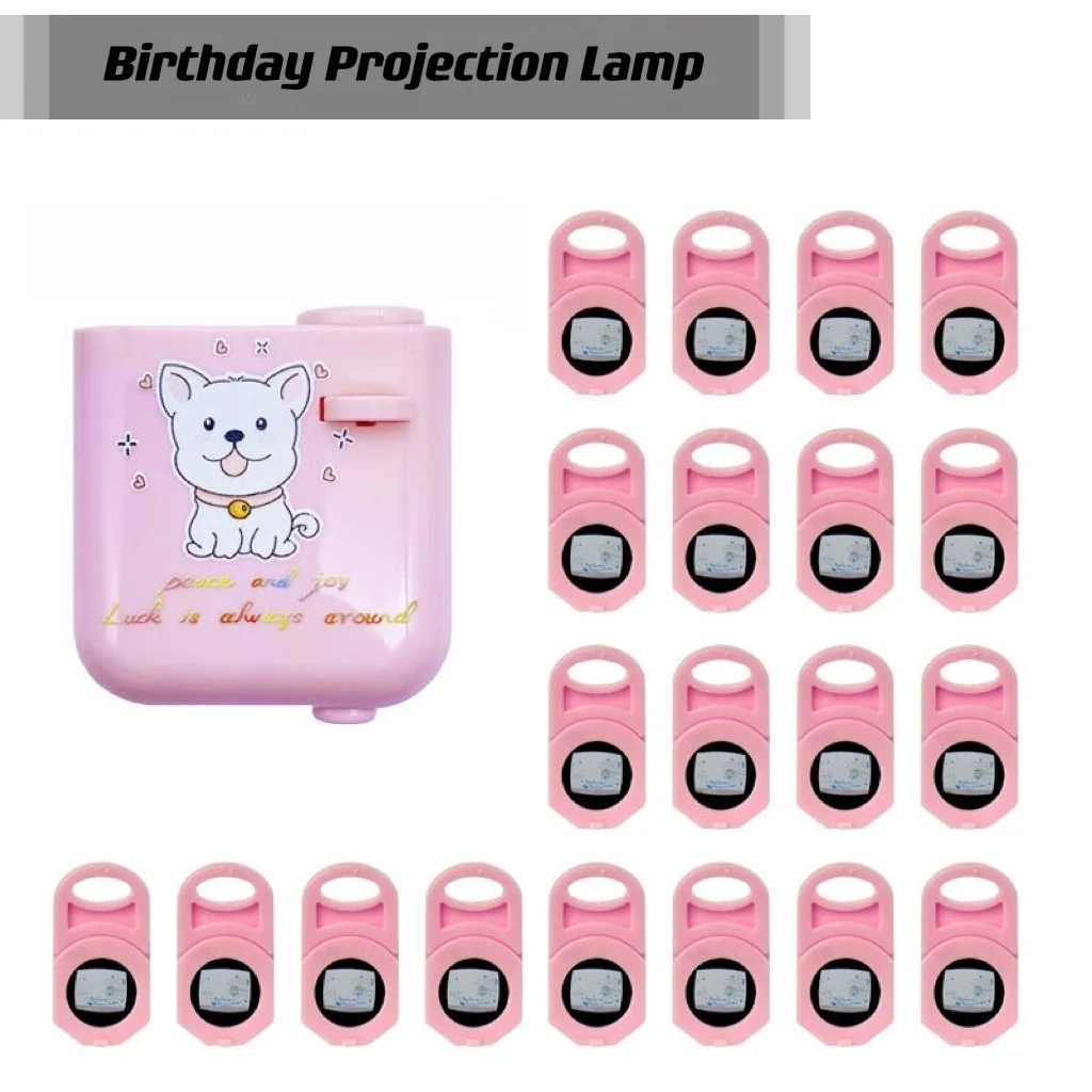 

Happy Birthday Projection Light LED Lamp Toy Background Atmosphere Projector Photo Props Birthday Gifts