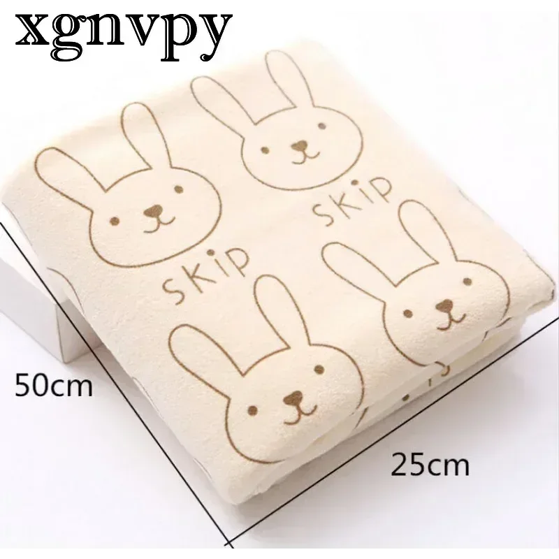 xgnvpy Children cartoon does not shed hair thickened fiber absorbent soft dry hair face towel baby small towel school wholesale