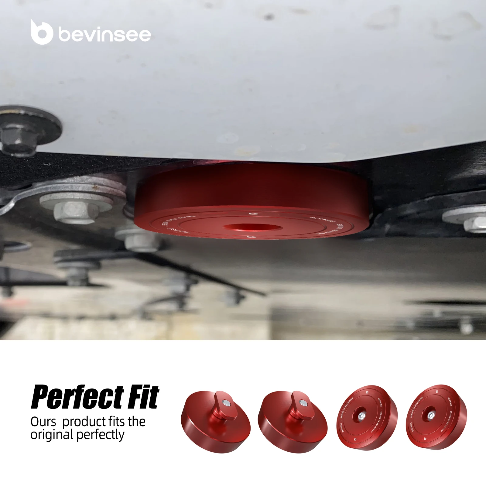 BEVINSEE 4X алюминиевый домкрат подъемник домкрат шайба адаптер инструмент для Corvette C5 C6 C7 C8 GS Z06 ZR1