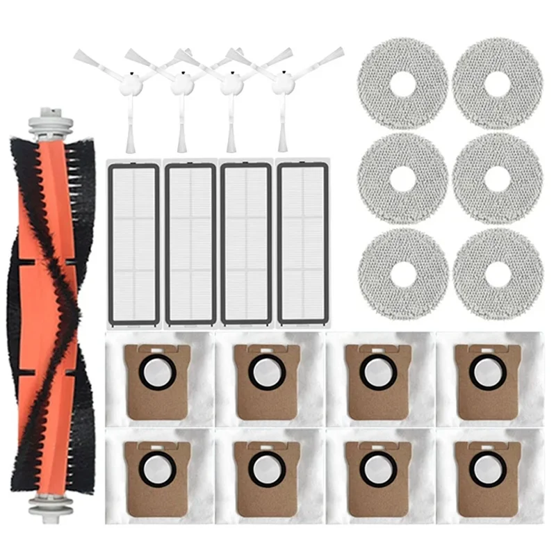 YCOC-Per Dreame L10S Ultra/Dreame L10S Pro Robot Aspirapolvere Robot Sacchetto per la Polvere Filtro Hepa Mop Pad Accessori di Ricambio