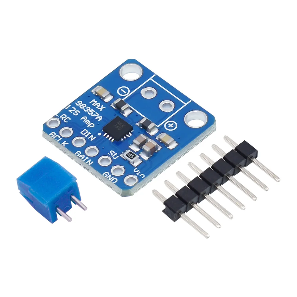 MAX98357 I2S Klasse-D Audioverstärker – 3W, Ungefiltert – 5 Stück – Einstellbare Verstärkung & Direkter Lautsprecheranschluss – Ideal Für Raspberry Pi
