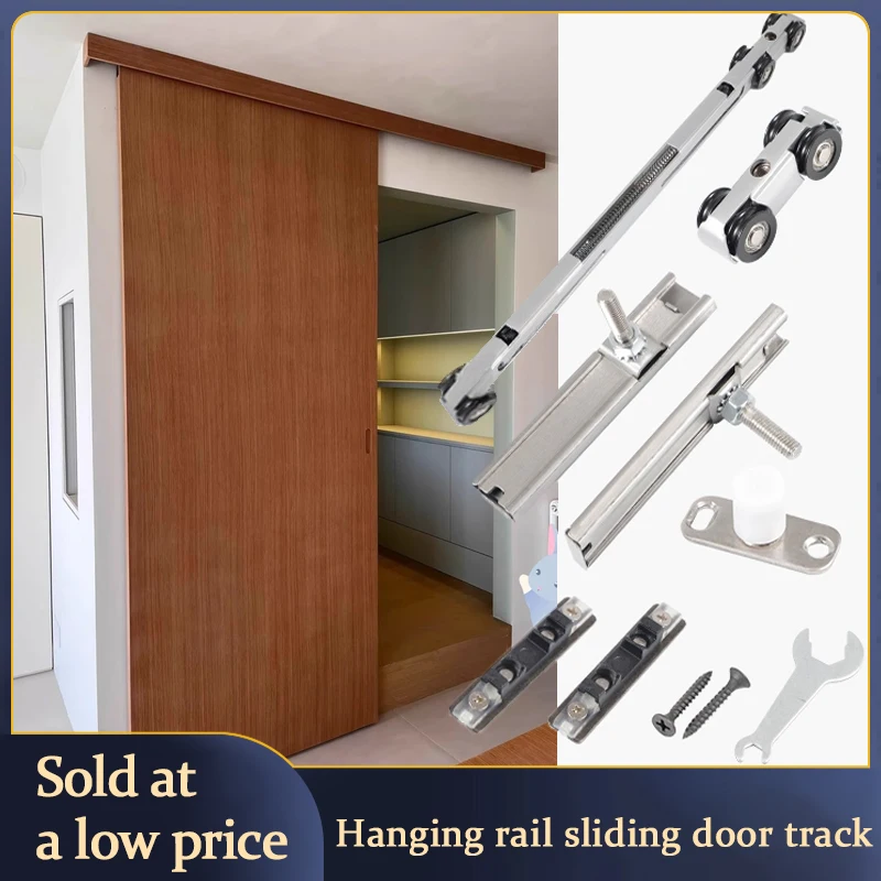

STARSHINE Free Movement Upper Rail Hanging Sliding Door System With Two Way Buffered Damper For Kitchen Partitions