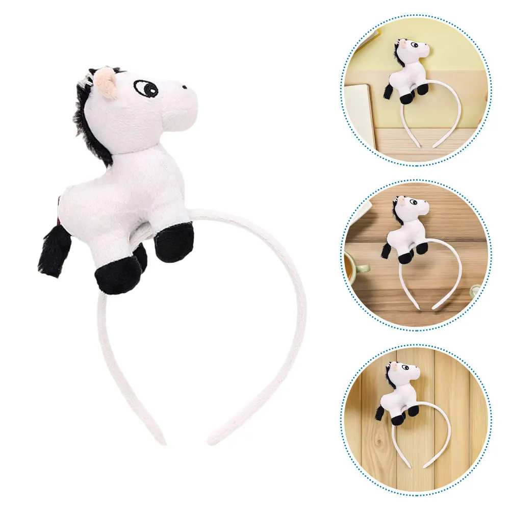 

Animal Headband Cute Horse Hairband 2026 New Year Toddler Women Party Cosplay Costume Makeup Hair Hoop Horse Cosplay Headband