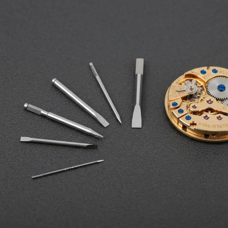 Watchmaker Repair Flat Blade Screwdriver Straight Body Watch Maintenance Tools Set for Precise Screw Fixing Repairing