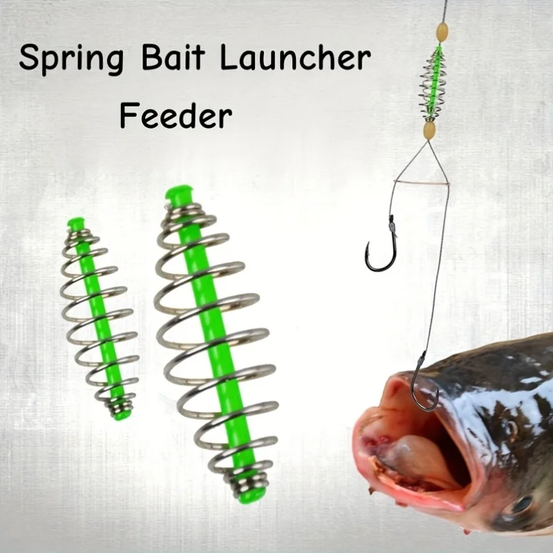 لون عشوائي 30 قطعة صيد سمك الشبوط ماستر عدة المغذية الربيع الطعم قاذفة انفجار السنانير الطعم حامل قضيب تلاعب #3