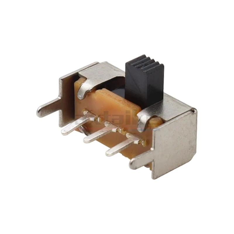 20PCS 2 Position 1P2T 3Pin SK-12F14 With Fixed Feet PCB Panel Angle Horizontal Slide Power Toggle Switch Handle length 4/5/6/7mm