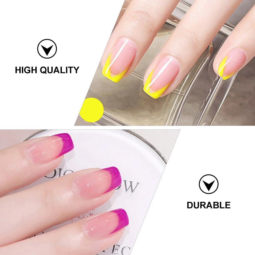 Juego de 12 Uds de polvo perlado para uñas, pigmentos acrílicos fluorescentes para esmalte de Gel Uv, arte de manicura, Kit de decoración para el cabello, cara y cuerpo