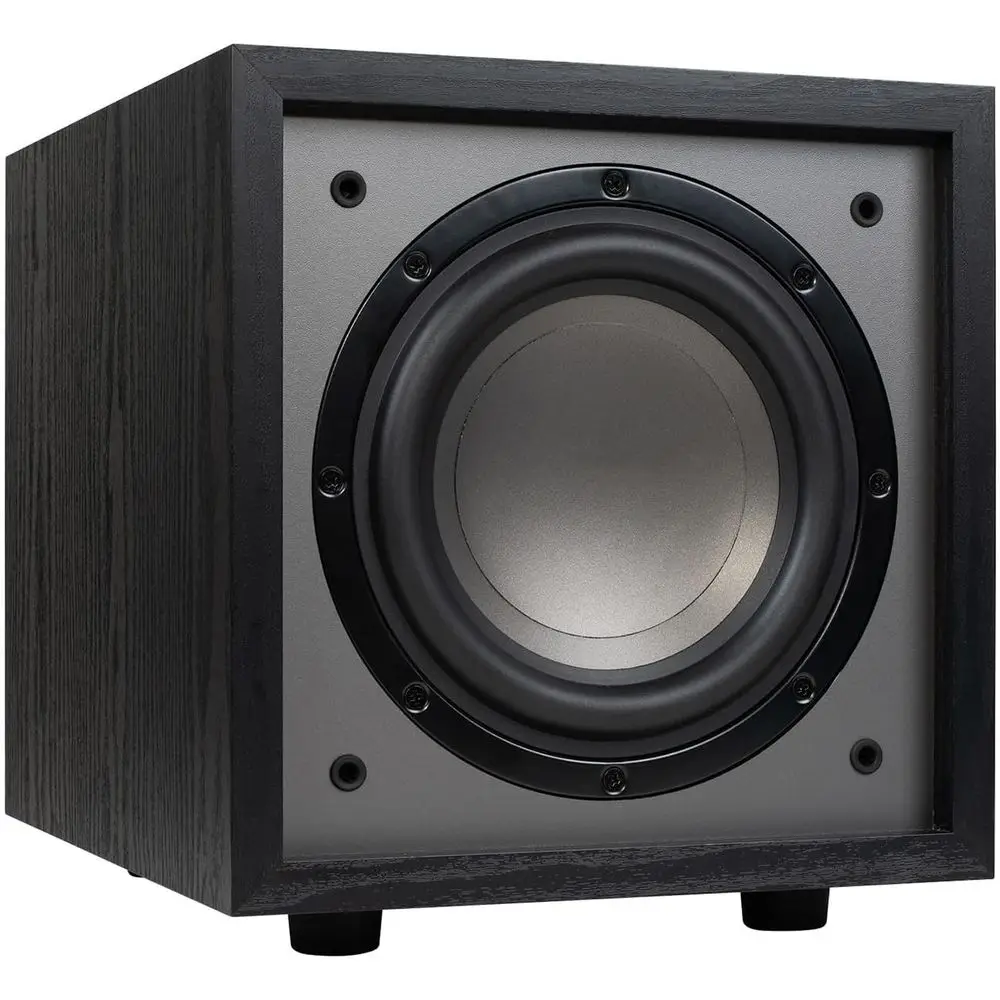 

Classic CS800 – 8" 150W Powered Subwooer with Class-D Ampliier, Deep Bass and Clean Design or Home Theater & Music – Black