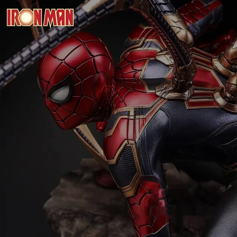 32 cm Hot Toys Spider Man Avengers Alliantie Hoge Kwaliteit Anime Gk Handheld Box Grote Woondecoratie Spider-Man Simulatie Model