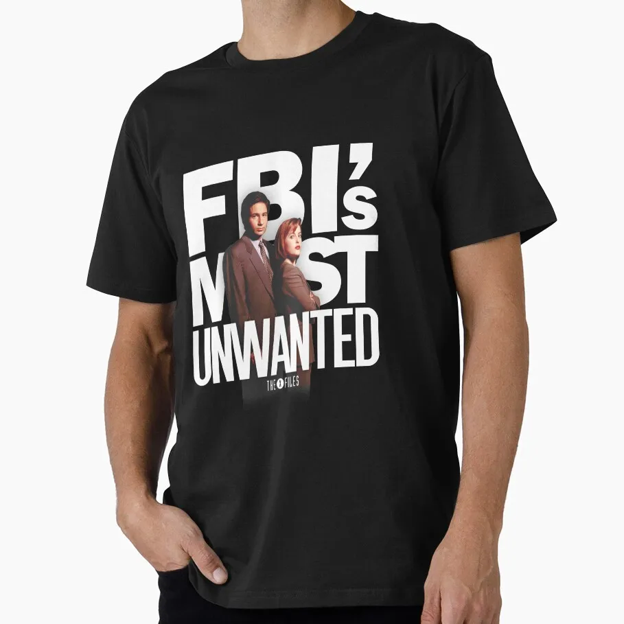 

FBI's Most Unwanted MS 80s vintage Alien Sci fi tv series The x files Gift T Shirt 100% cotton print clothes All size S-6XL Tops