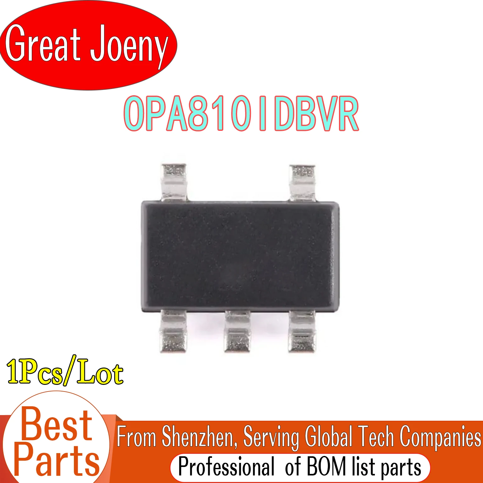 100% New Original OPA810IDBVR 1ZQ5 OPA810 IC Chipset SOT-23-5