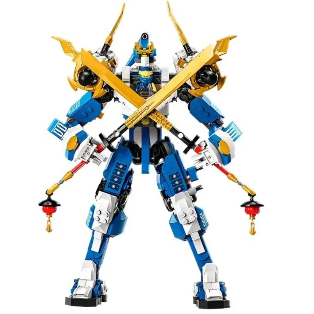 

ninjaok lightning strike robot weapon MOC bloc de construction briques Ninja jouets 71785 Jay's Titan Mech