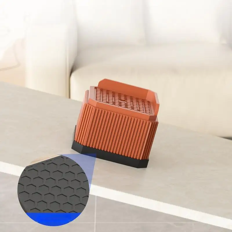 4Pcs Non-Slip Quiet & Moisture-Proof Height Extenders Multi-Purpose Round Furniture Risers For Beds Sofas And Tables