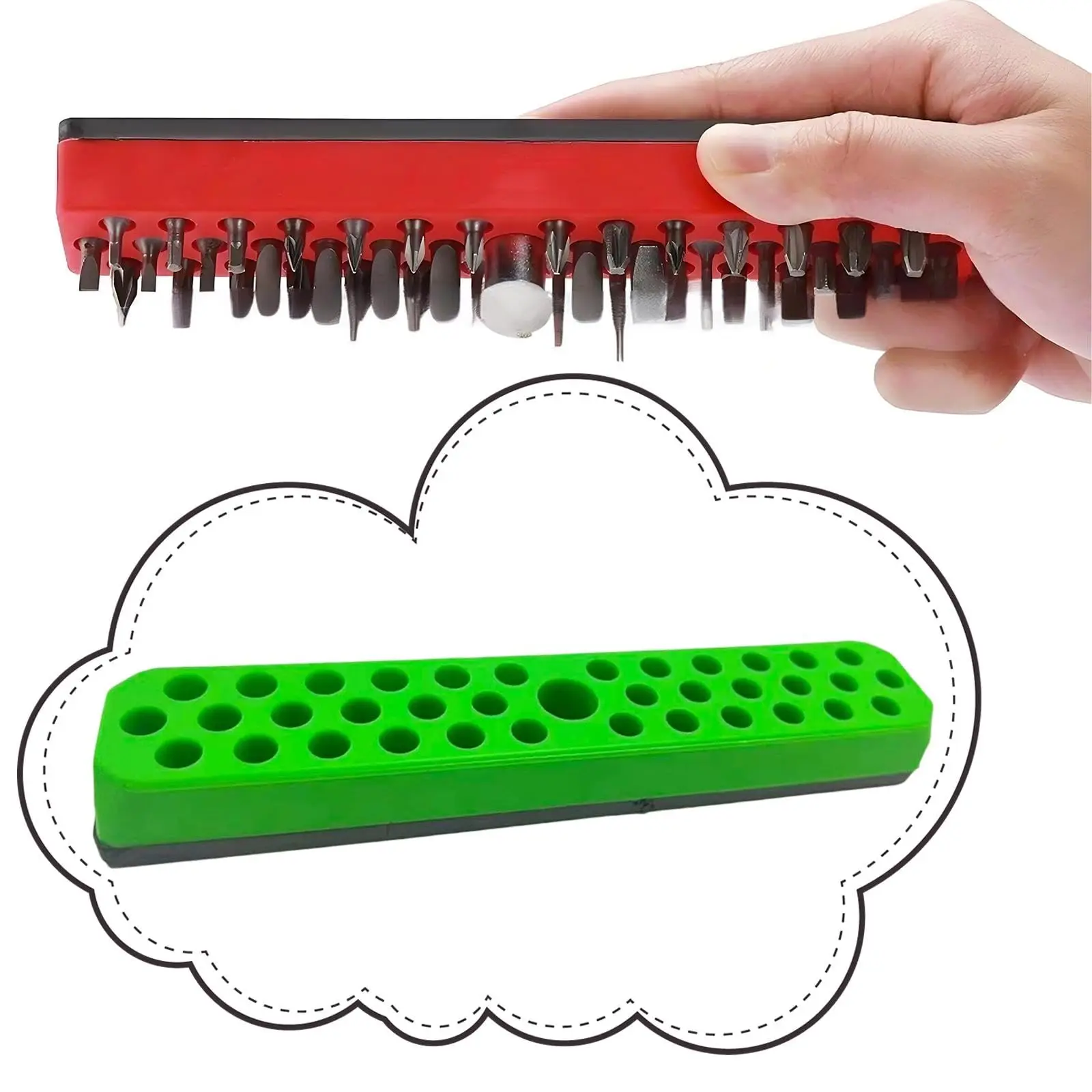 Rafford Hex Bit Holder Storage Rack: Sturdy Screwdriver Bit Organizer for Easy Classification image 5