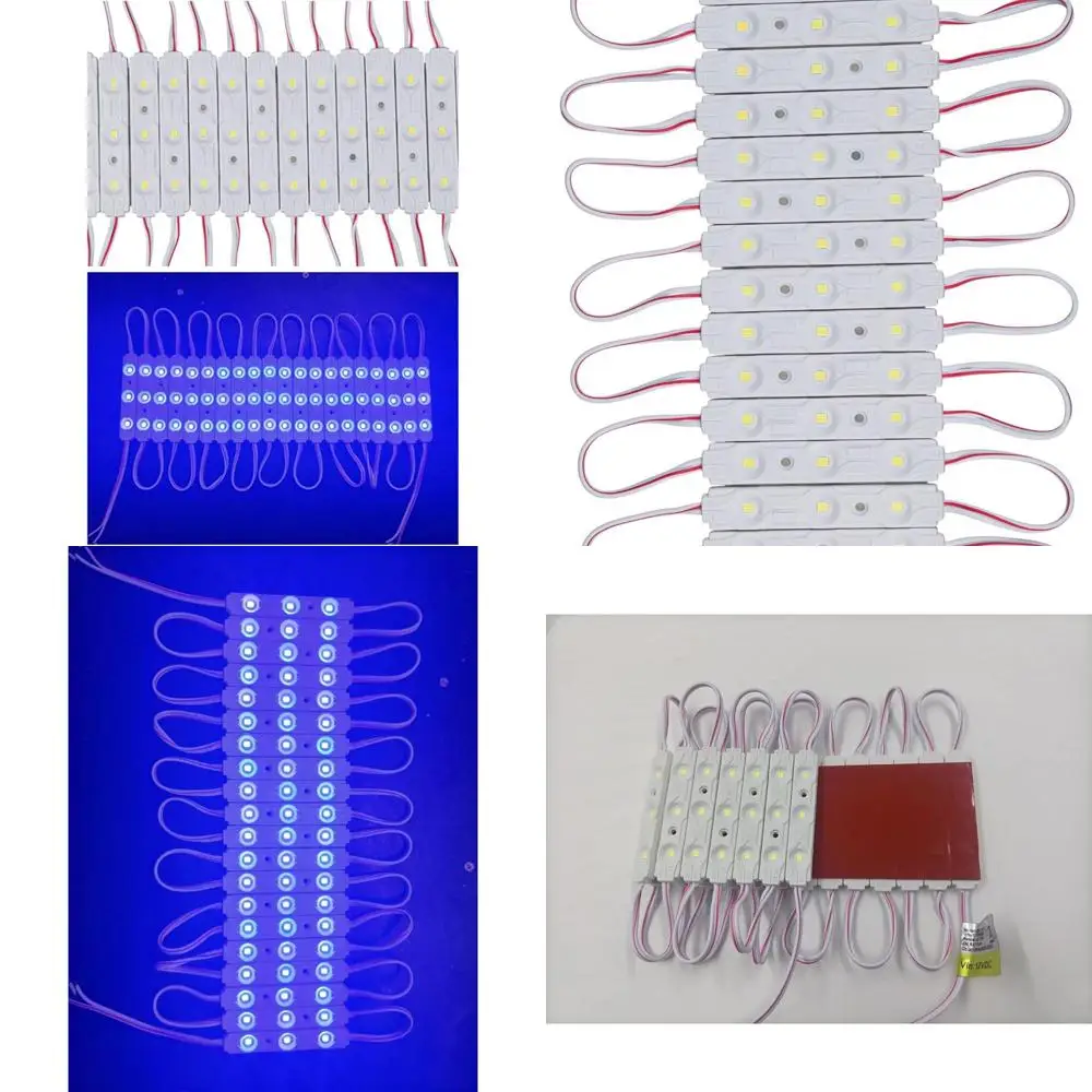 

Светодиодная декоративная лента 12В 0.72Вт, синяя, 200 штук, с клейкой основой для вывесок и украшений