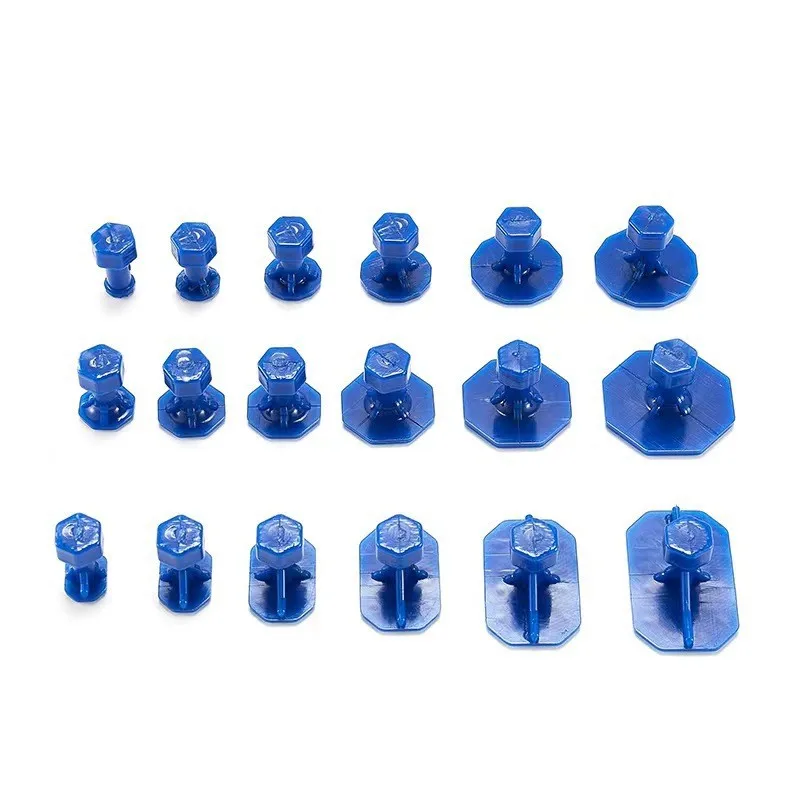 Car Dent Repair Tabs 18pcs Professional Car Dent Repair Tool Kit Automotive Body Suction Cup Adhesive Blue Glue dent remover Tab