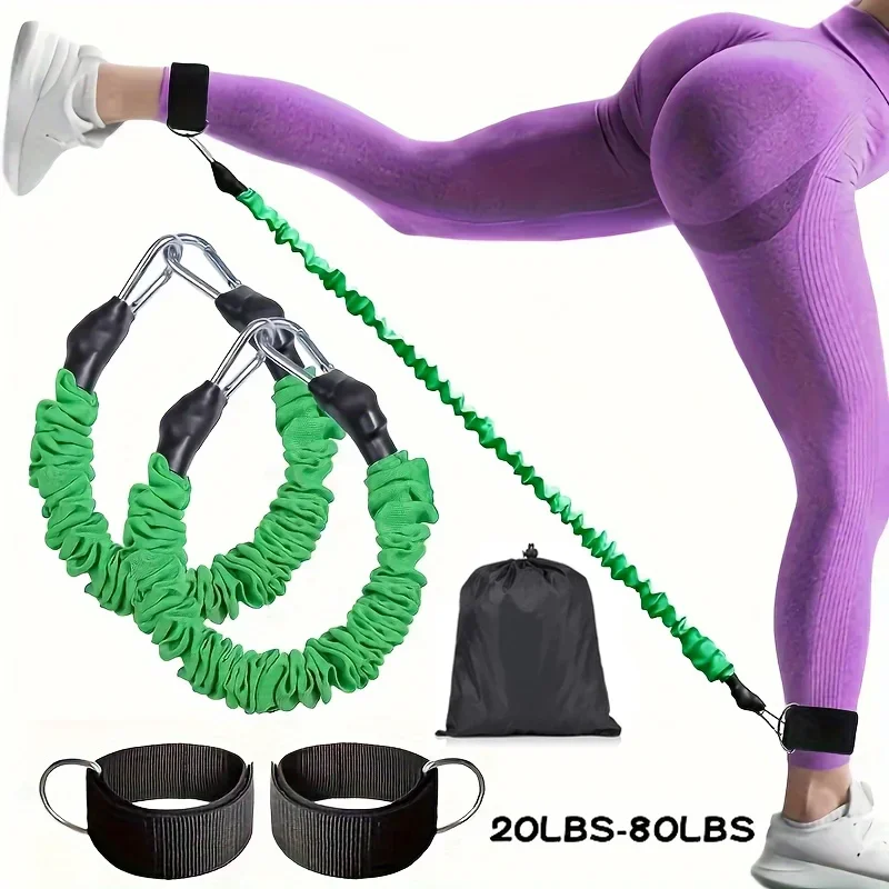 

Фитнес-пряжка для лодыжки, тренажер для мышц ног, тренировочный ремень для бедрового сустава, крючок для ног, подставка для ног, противоразрывная надежная веревка, набор