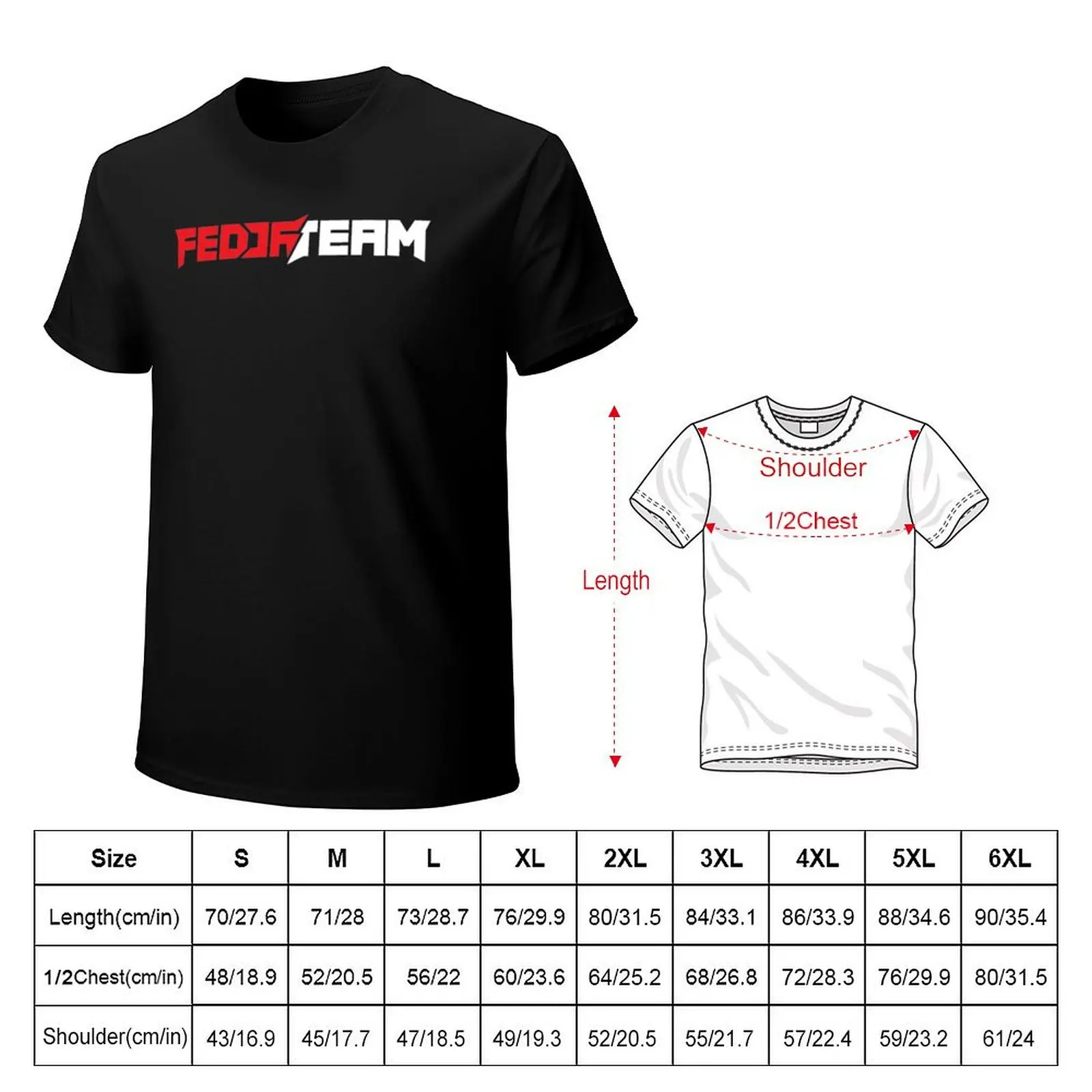Fedor Team Fedor Emelianenko T-Shirt Plus Size Summer Short Sleeve T-Shirt