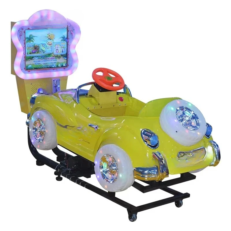 

Coin-operated children ride in bubble cars