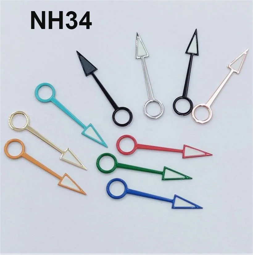 Multi Color Watch Pointer GMT Luminous Watch Hands Suitable For NH34 Mechanical Movement Watch Accessories