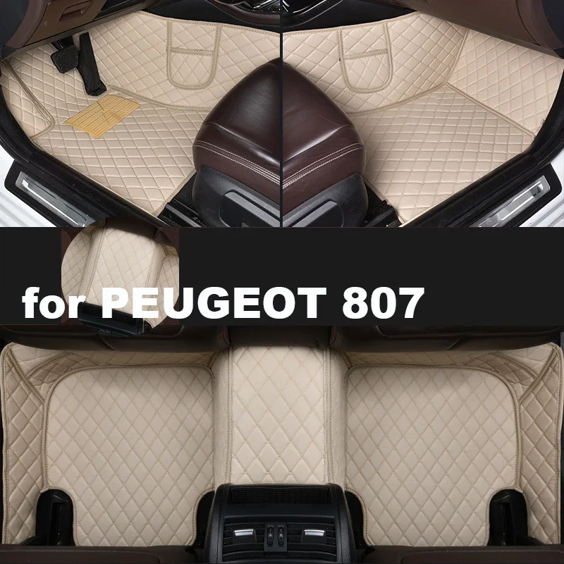 Autohome Car Floor Mats For PEUGEOT 807 2002-2014 Year Upgraded Version Foot Coche Accessories Carpetscustomized