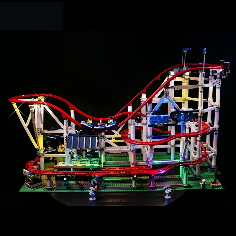 RC DIY LED Light Kit For LEGO 10261 Roller Coaster Building Block Set（Only LED Light,Without Blocks Model）