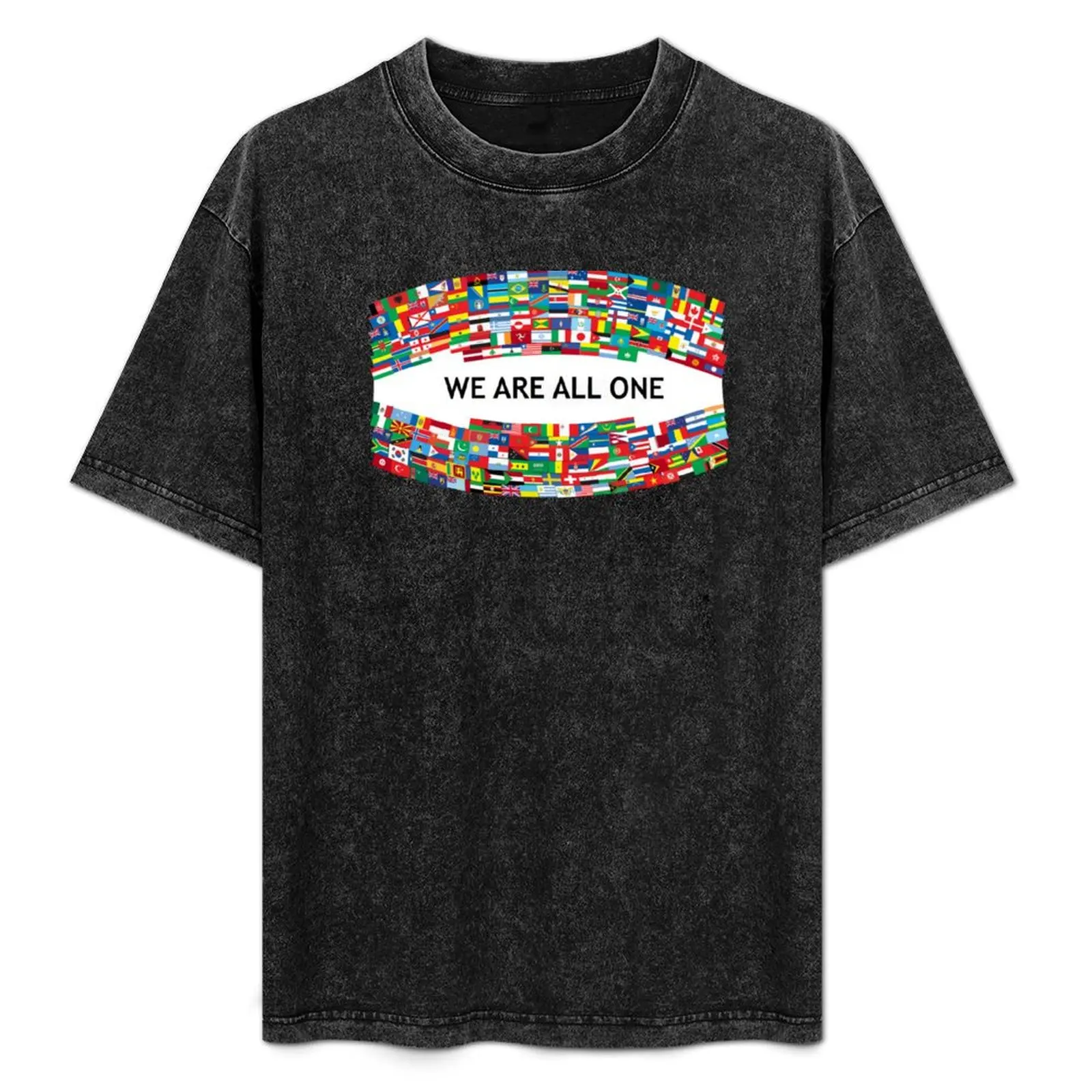 

We Are All One (Curved) T-Shirt Festival Party Tee Top