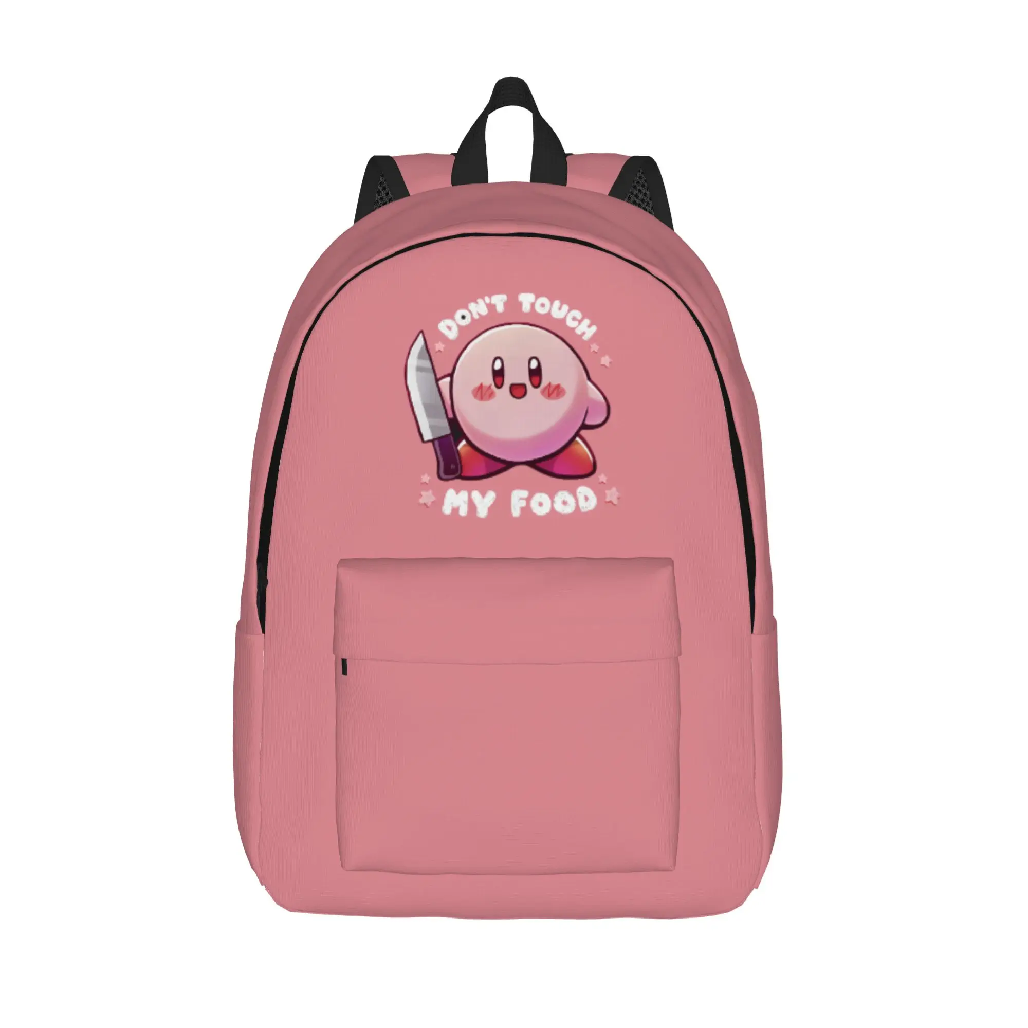 Kawaill Kirby Adventure Video Game Backpack for Men Women Cool High School Hiking Travel Daypack  Laptop Shoulder Bag Sports