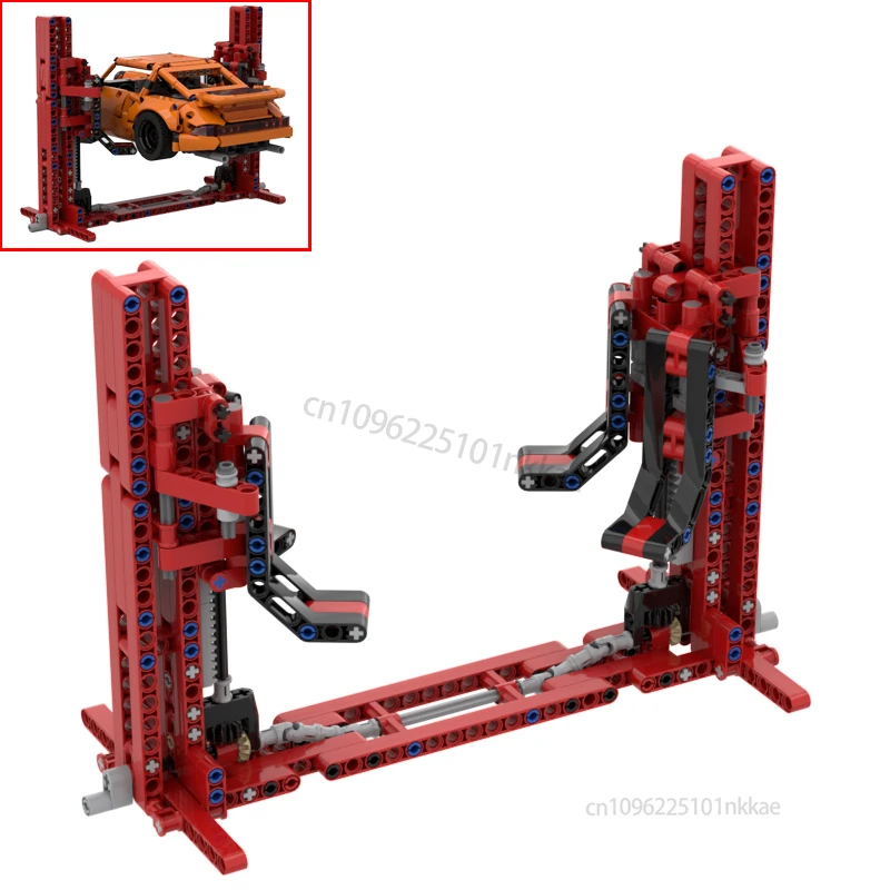 307PCS MOC Technical Car Lift Building Blocks Compatible 1:12 Model Set High-Tech Assembly Bricks Educational Kid Toy Boy Gifts