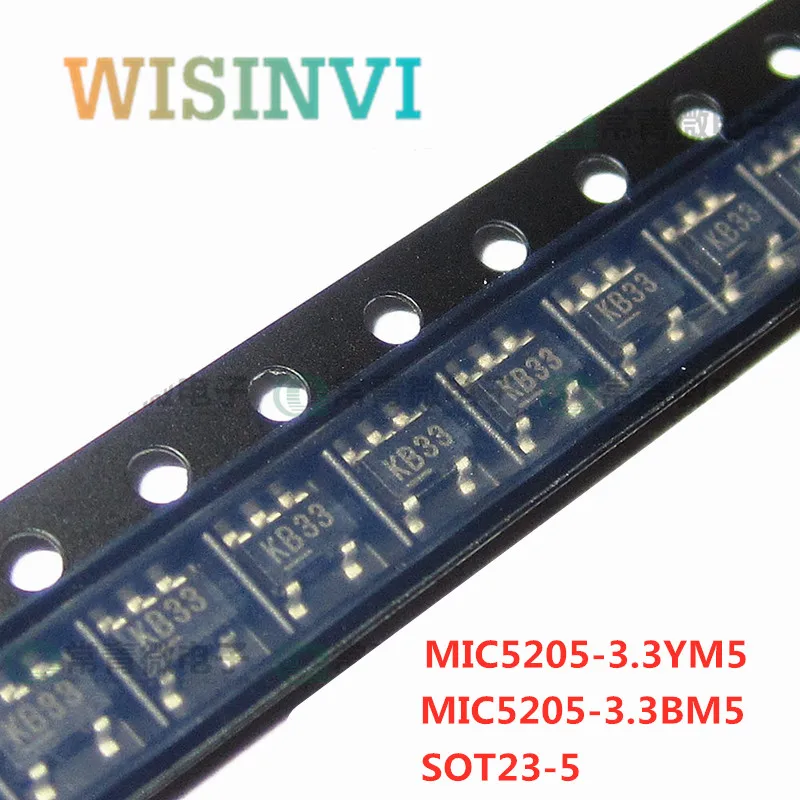 

10PCS MIC5205-3.0YM5/BM5 KB30 3V MIC5205-3.3YM5 KB33 3.3V MIC5205-5.0YM5 KB50 5V MIC5205-3.0/3.3/5.0 3.0V 3.3V 5V SOT23-5