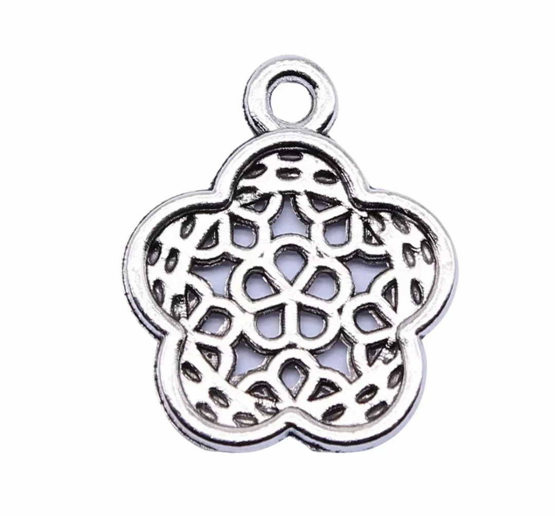 

30pcs 16x19mm Zinc alloy metal tibetan silver plated charm T0364 for jewelry making