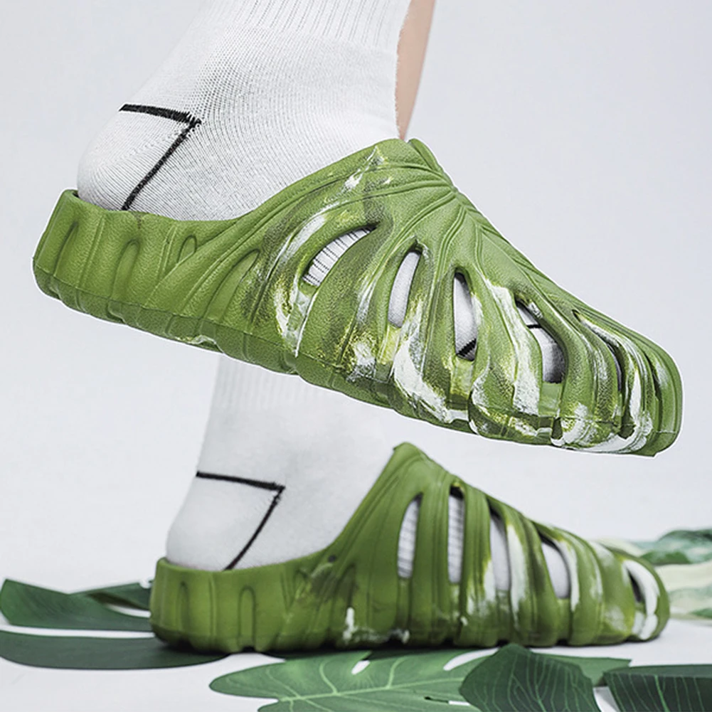 Eva Monstera Patroon Stijl Schoenen Modieuze Anti-Slip Binnenshuis Sandaal Voor Woonkamer