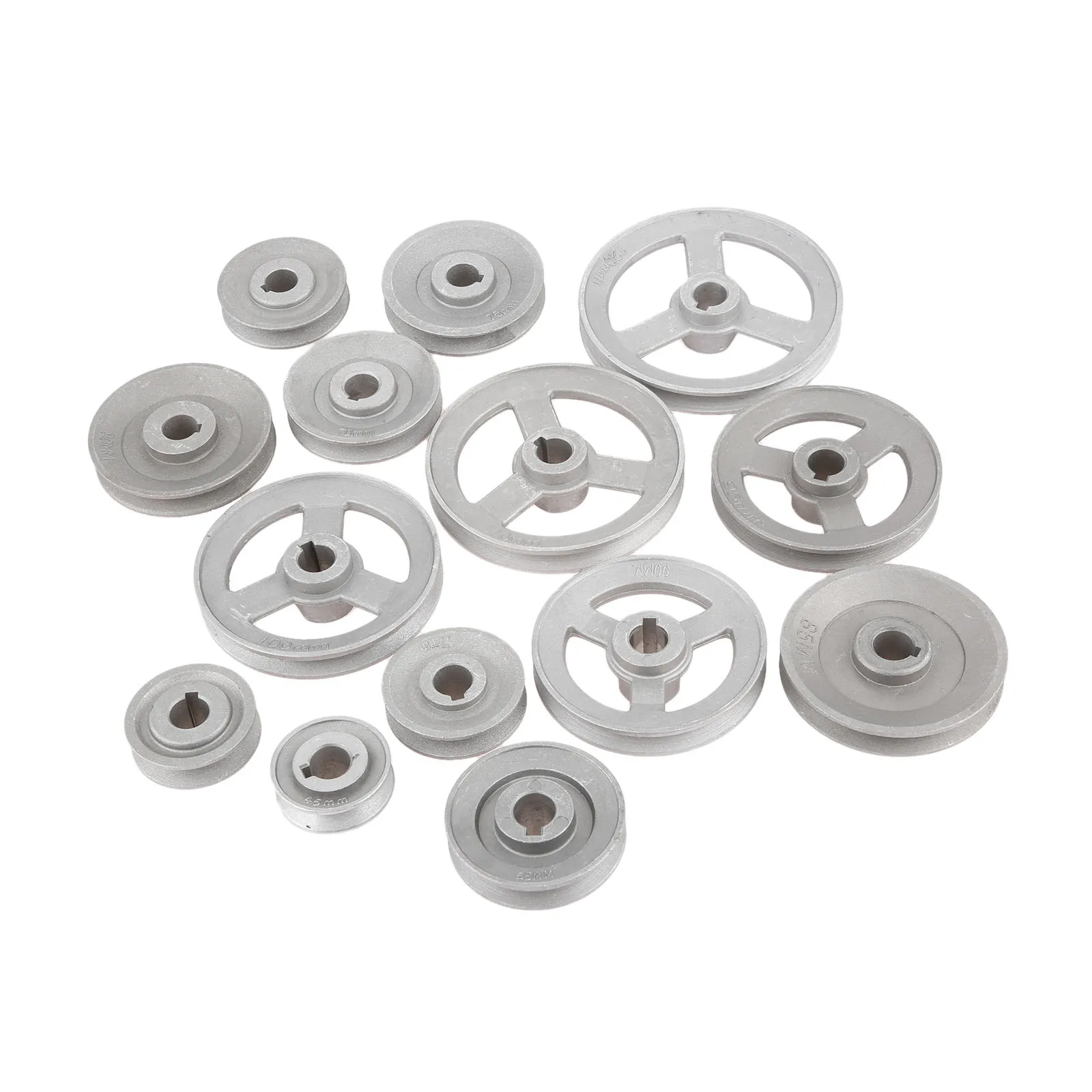 45mm-120mm Aluminum Industrial Sewing Machine Timming Transfer Wheel Pulley Belt Motor Clutch Slow Speed Reducing Multi Size