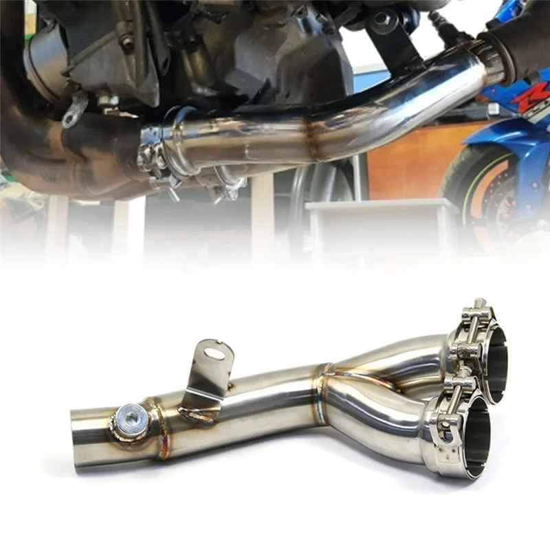 

Classic-For Yamaha R6 YZF R6 2006-2020 Exhaust Muffler Y Mid Pipe Link YZF-R6 Motorcycle Link Muffler Pipe Silencer System