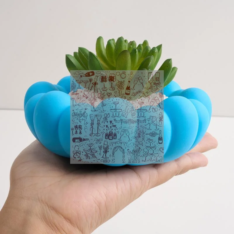 Petal Bubble Bowl Silicone Mold Irregular Cloud Shape Trinkets Storage Tray Flower Pot  Concrete Mold Home Craft Decor