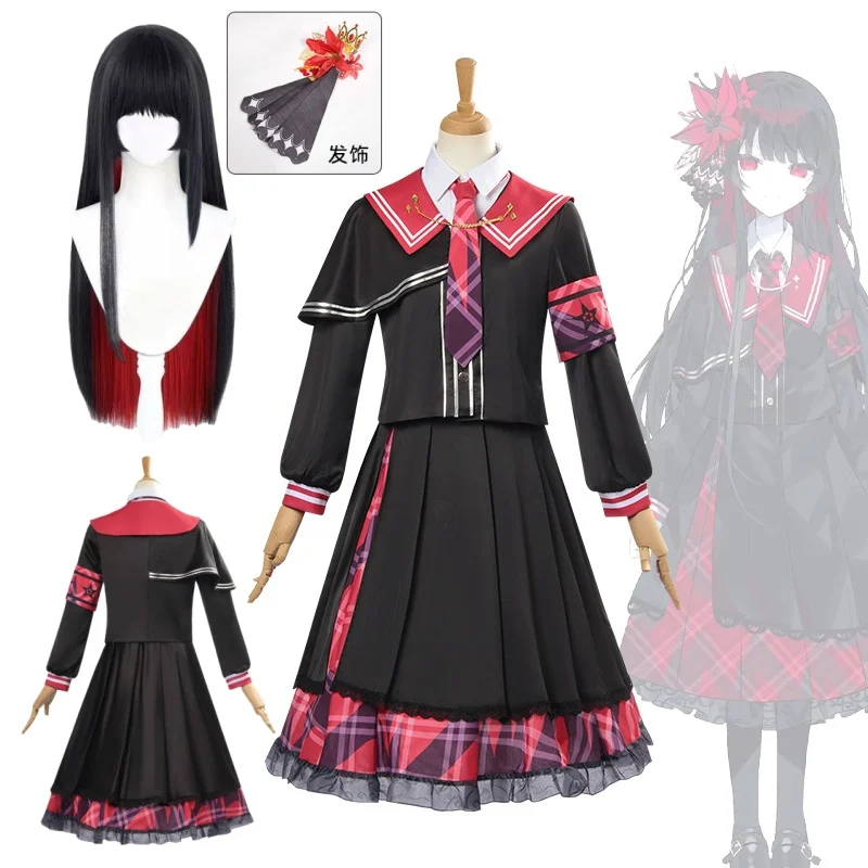 Nikaido Hiro juego de Cosplay chica mágica bruja Tria Nikaidō Hiro disfraz peluca Anime carnaval Halloween traje de fiesta de animación cómica