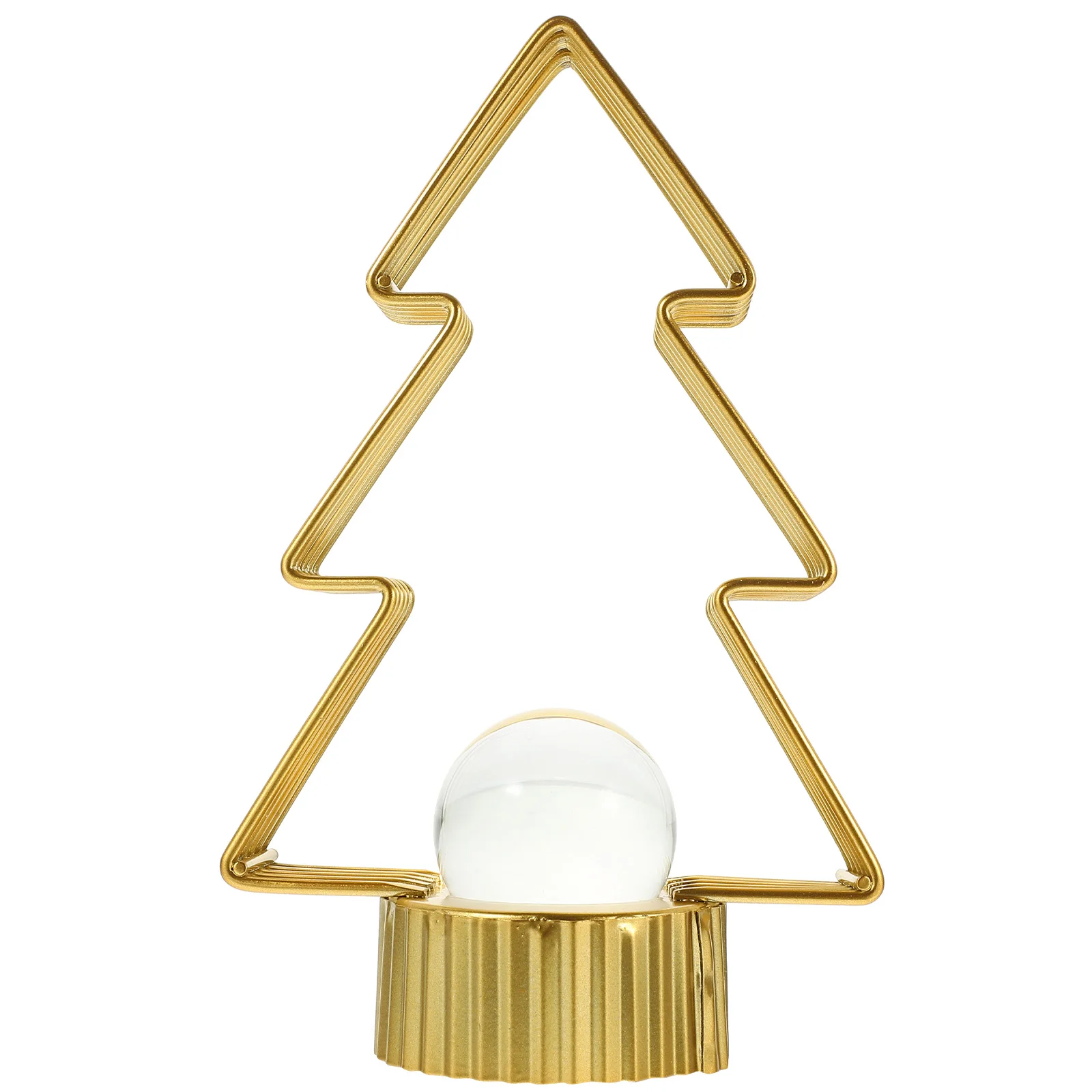 

Small Christmas Tree Ornaments Metal Trees Tabletop Decor Artificial Desk Office