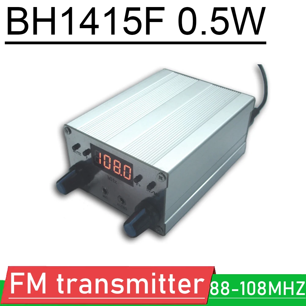 

BH1415F 0.5W FM Transmitter 88-108MHZ LED Digital FM Radio Transmitter board W volume control Stereo audio signal or microphone